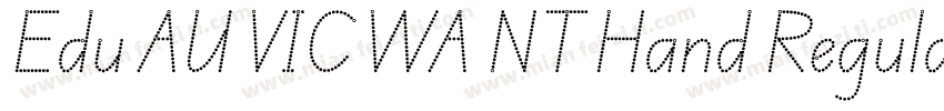 Edu AU VIC WA NT Hand Regular字体转换